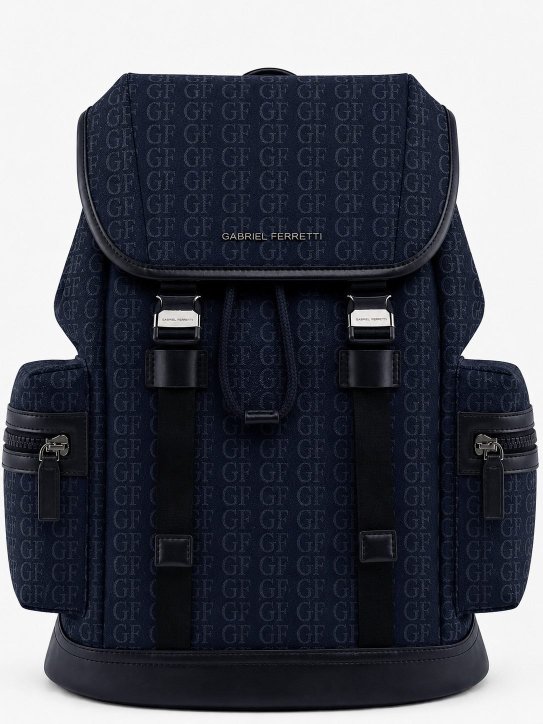 Black pebbled leather briefcase