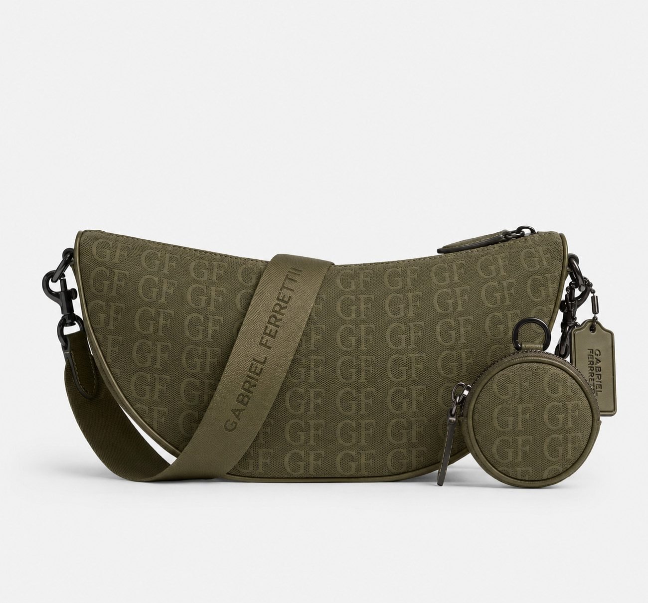 Black monogram wallet